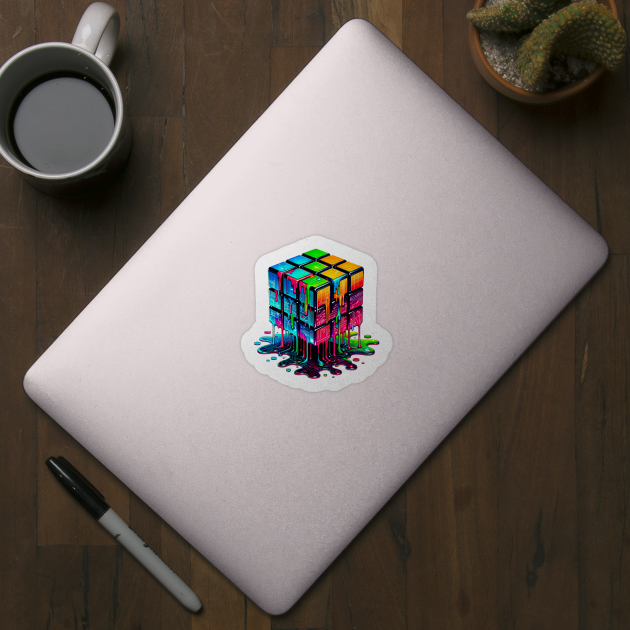 Meltdown Genius, Rubik's Cube by Gold Turtle Lina